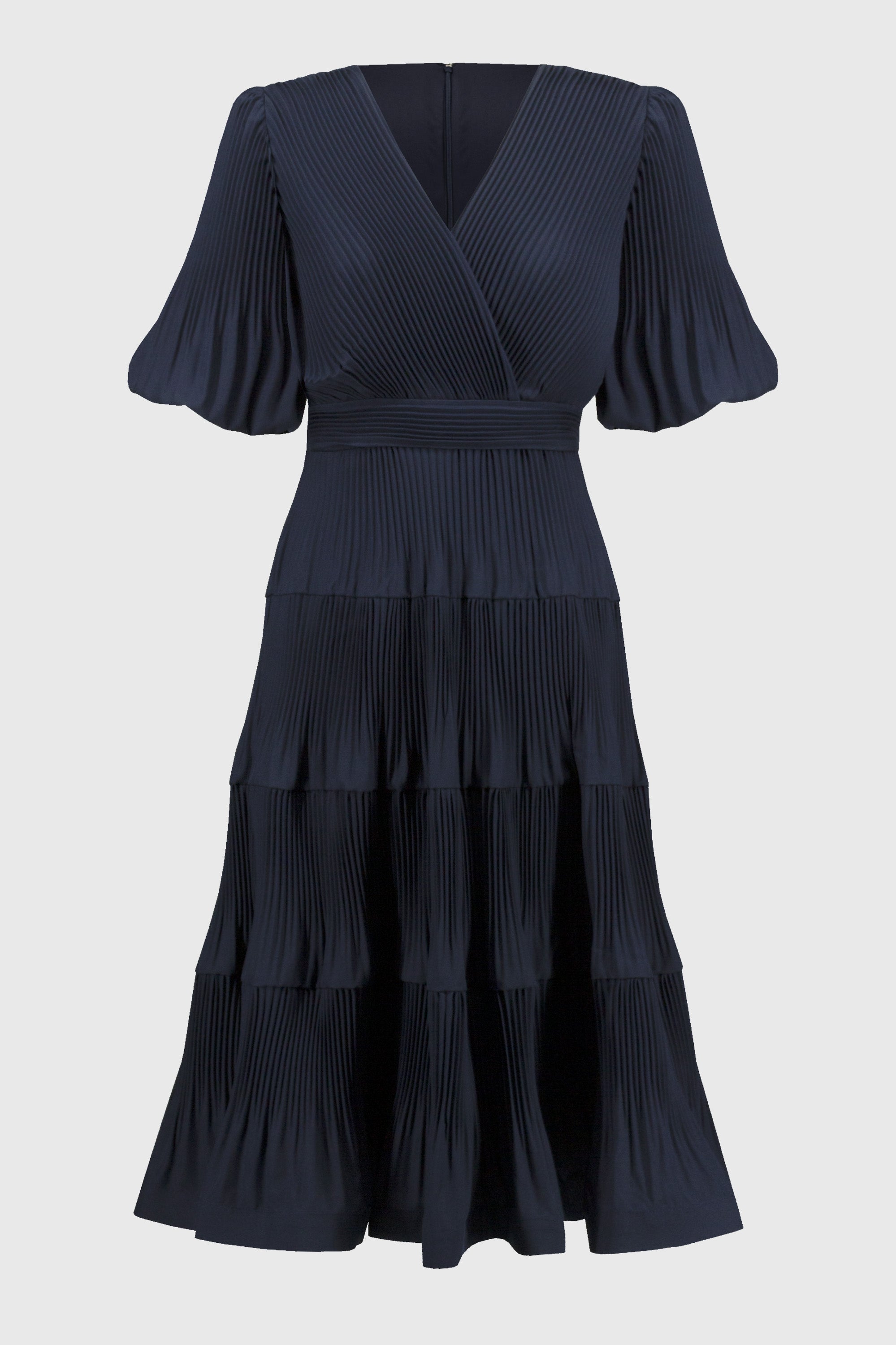 Pleated Woven Fit And Flare dress