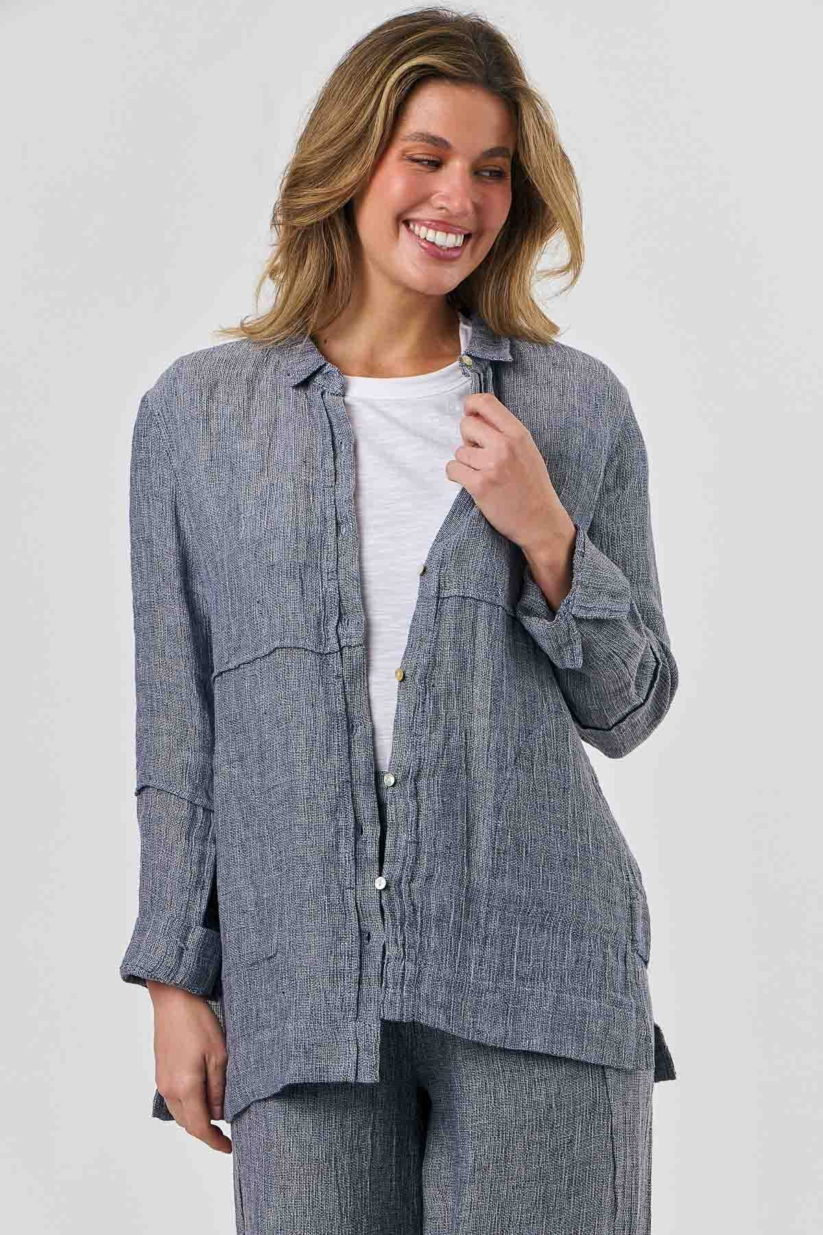 GA564 - Nightfall Button-Through Top